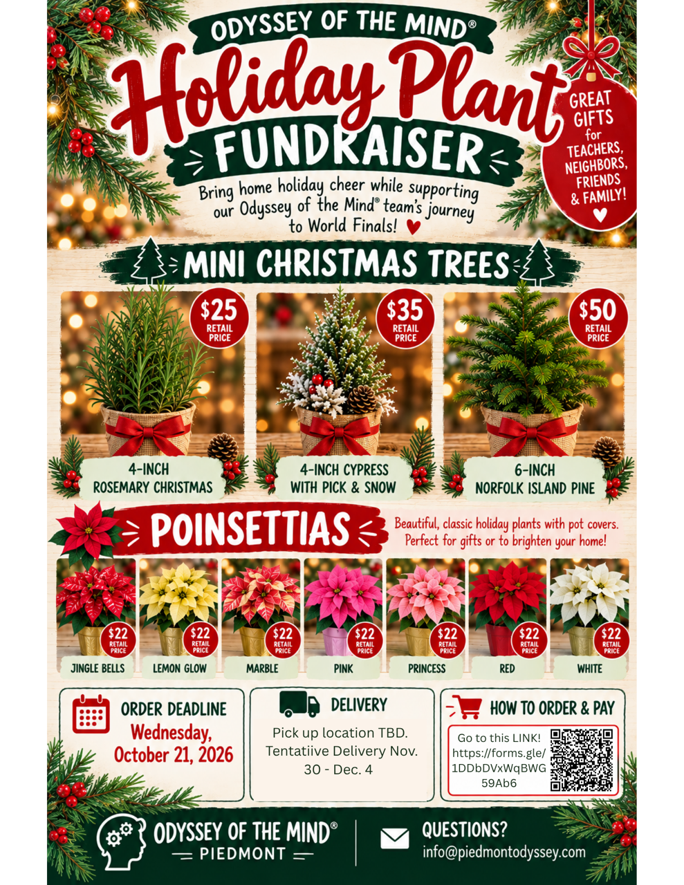 Winter Plant Orders Due poster